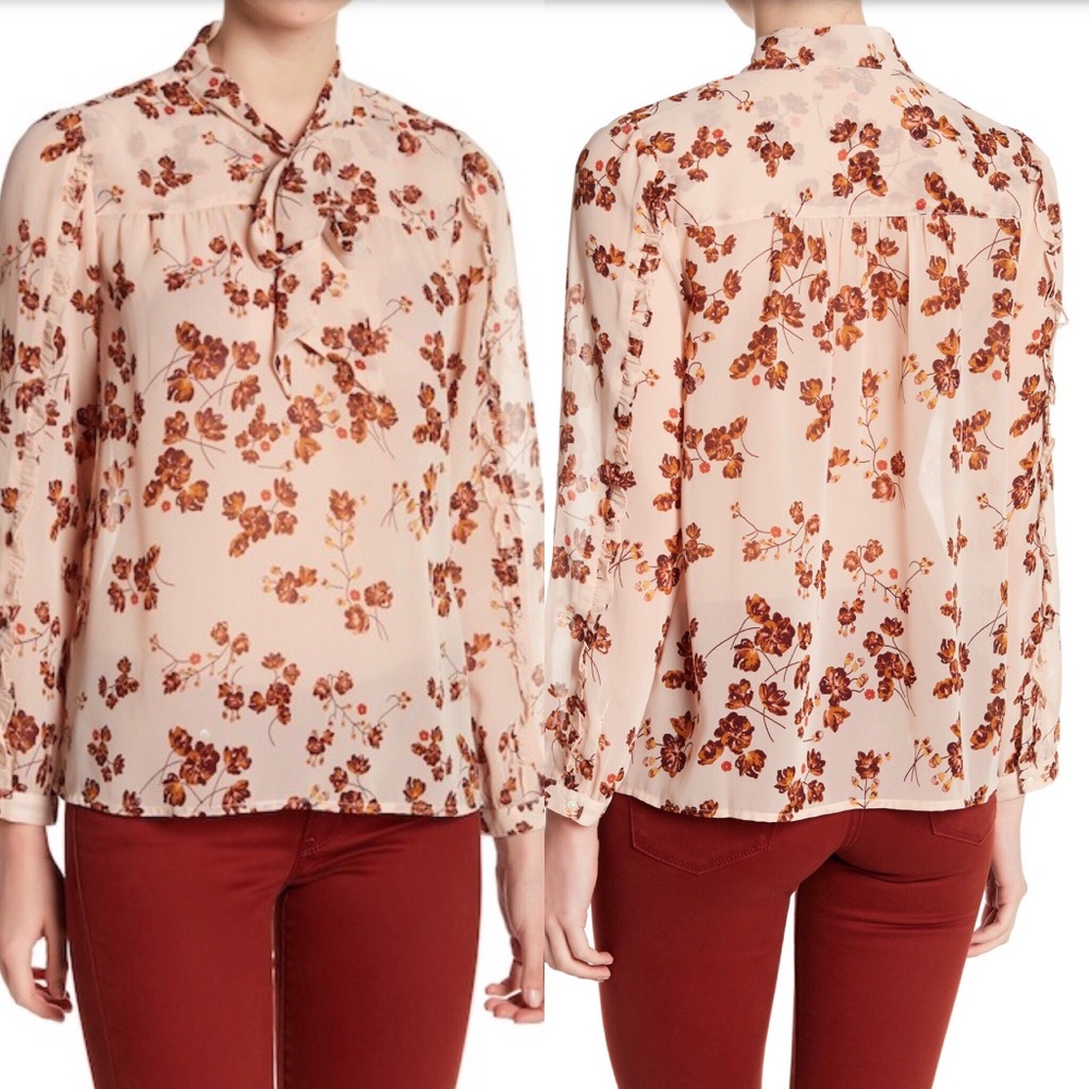 NWT Lucky Brand floral boho blouse- size small